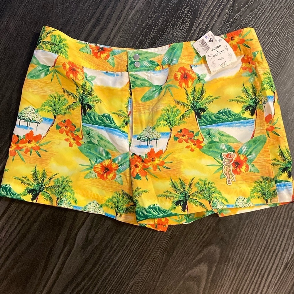 🍍WALT DISNEY WORLD SHORTS🍍SIZE LARGE JUNIORS🍍Q-2